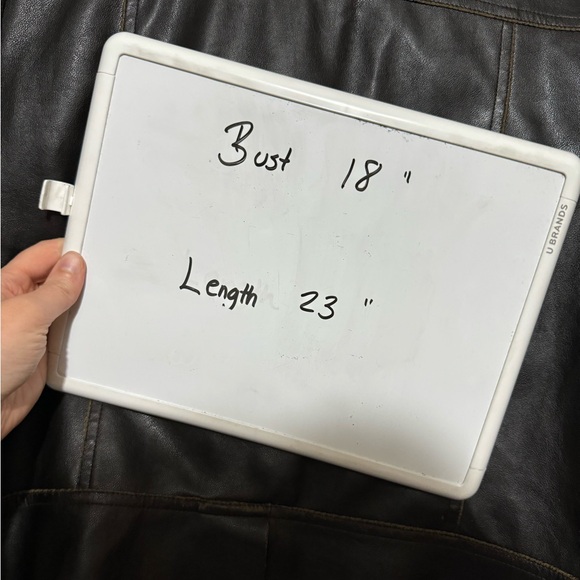 RVT Vintage Faux Vegan Leather Brown Jacket Elbow Patches Women’s Size Small - Picture 6 of 6